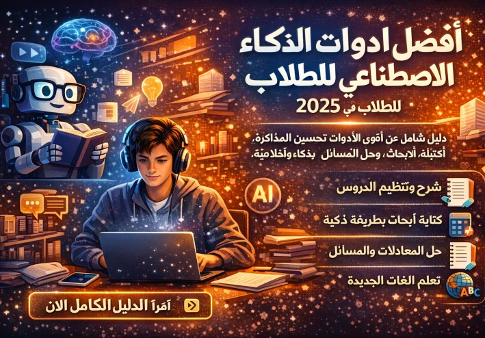 🌟 أفضل أدوات الذكاء الاصطناعي للطلاب في عام 2025