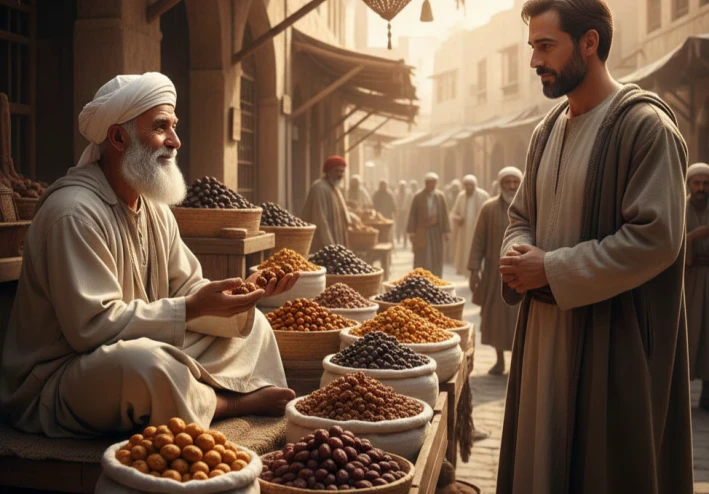 بائع التمر الذي زاره عمر
