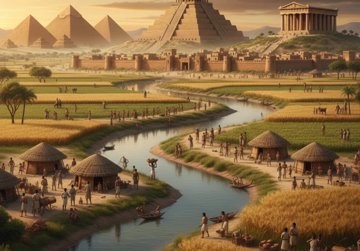 🏛️ كيف ظهرت أولى الحضارات في العالم القديم؟ رحلة الإنسان من الاستقرار إلى بناء الدول