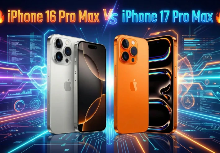🔥  iPhone 16 Pro Max  أو iPhone 17 Pro Max – أيهما أفضل في 2026؟