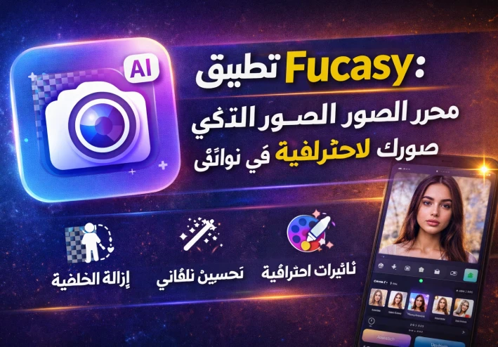 تطبيق Fucasy: محرر الصور الذكي الذي يحوّل صورك لاحترافية في ثوانٍ