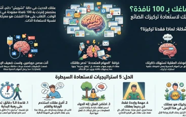 دليلك النفسي للهروب من "دوامة التشتت" واستعادة تركيزك الضائع