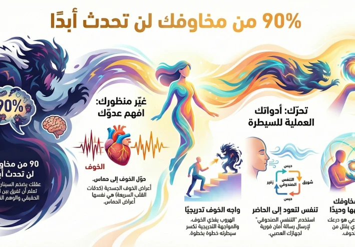 "قلبي هيقف من الرعب!".. الخوف مش عدوك ده "جرس إنذار": إزاي تروض وحش الخوف وتحوله لقوة تدفعك للأمام؟