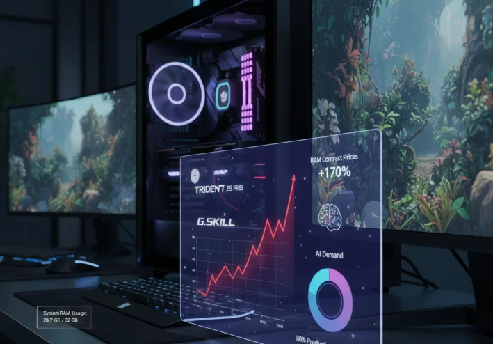 ​عتاد الألعاب في 2025: الرامات بين "عصب الأداء" وأزمة الأسعار العالمية