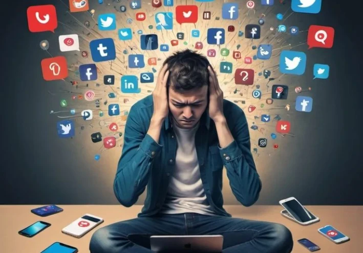 📱 تأثير السوشيال ميديا على صحتك النفسية بدون ما تحسي… خطر بيكبر بهدوء