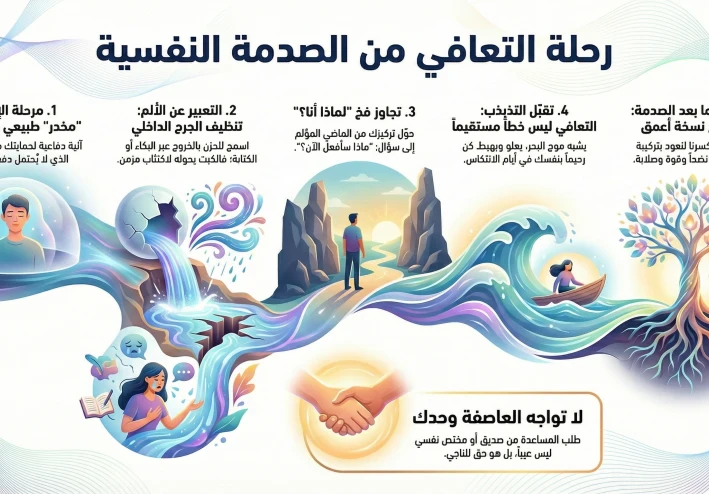 دليلك النفسي للتعافي من "الصدمات": إزاي تلملم روحك المتكسرة وترجع تقف على رجلك تاني