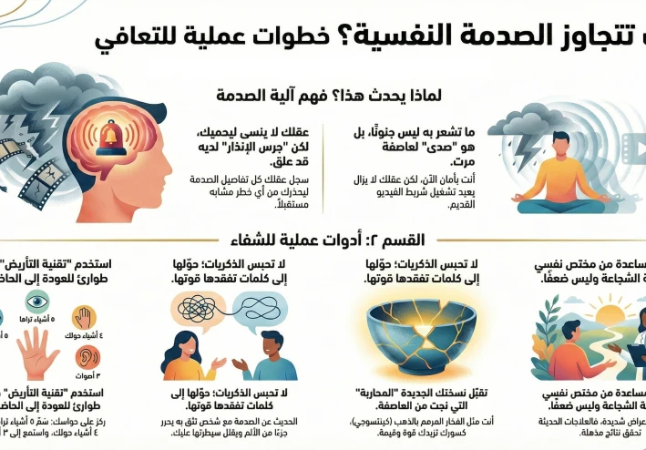 دليلك النفسي للتعامل مع "ما بعد الصدمة": إزاي توقف شريط الذكريات المؤلم وتعيش حاضرك بسلام؟