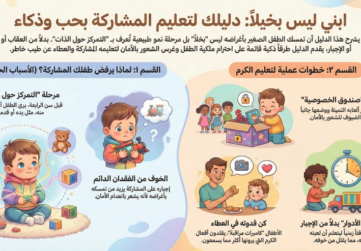 خطة ذكية لتعديل سلوك "الطفل البخيل" وتحويله لطفل كريم من غير ضغط