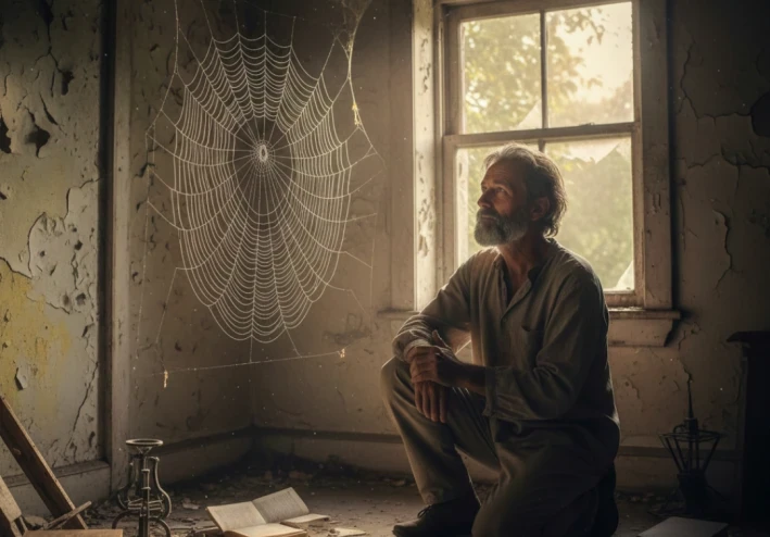 العائد إلى فطرته: حكاية الفيلسوف الذي وجد الله في بيت العنكبوت