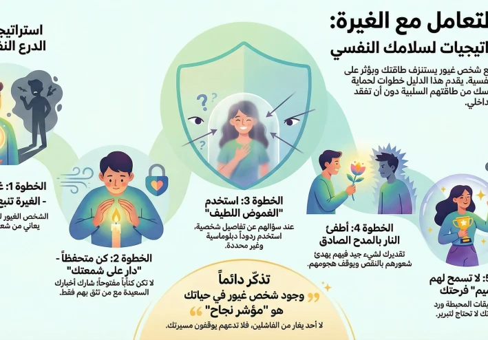 دليلك النفسي للتعامل مع "الشخص الغيور": إزاي تحمي نفسك من طاقته السلبية وتتعامل بذكاء من غير ما تخسر سلامك النفسي