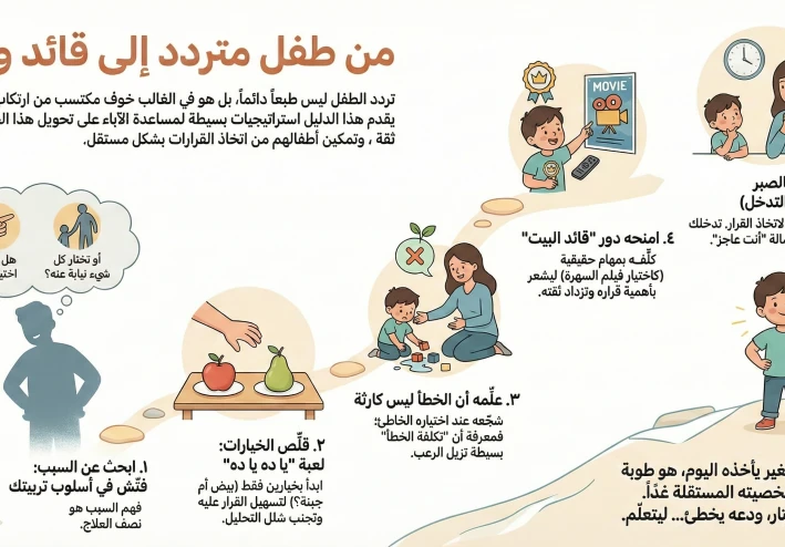 هل ابنك "متردد" وشخصيته مهزوزة؟ دليلك النفسي عشان تزرعي الثقة جواه وتخليه صاحب قرار