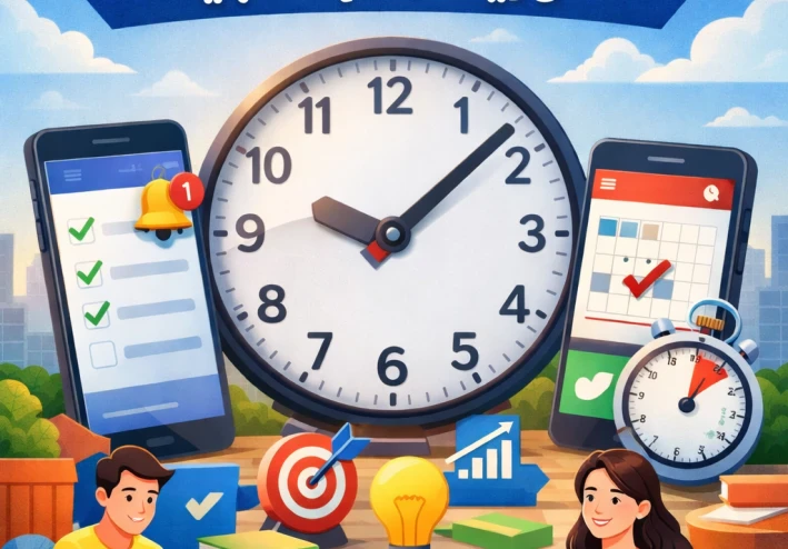 تطبيقات الهاتف لإدارة الوقت وزيادة الإنتاجية في الحياة اليومية