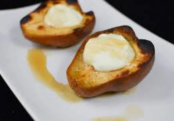 🍐 حلوى الكمثرى المشوية - وصفة صحية بطعم دافئ ولمسة فاخرة 🍯🔥