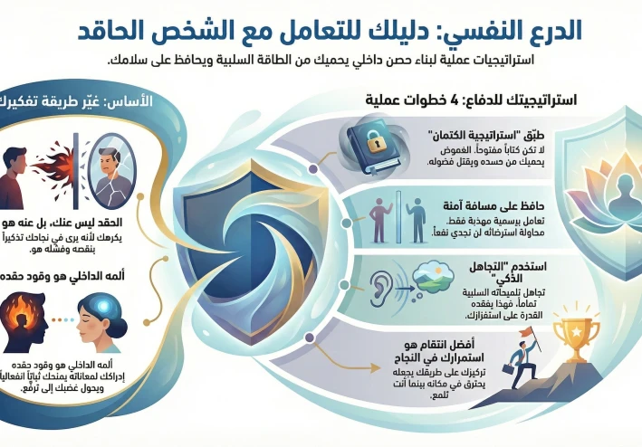 خطة نفسية ذكية لتعديل سلوك "الشخص الحاقد": إزاي تكسر سم الغل وتخليه يتمنالك الخير (أو يكفيك شره)