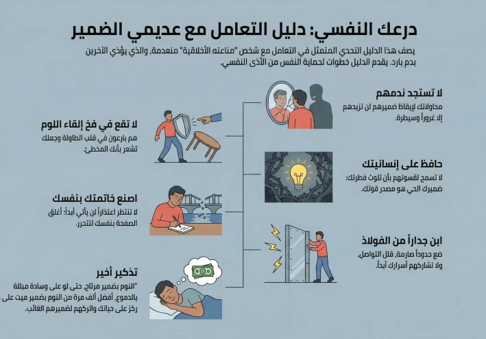 دليلك النفسي للتعامل مع شخص "ضميره ميت": إزاي تحمي عقلك من الجنون قدام برود أعصابه؟