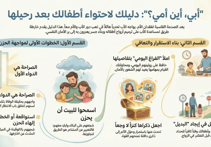 دليلك النفسي عشان تحتوي أطفالك بعد وفاة الأم وتعوضهم عن "حضنها" اللي راح