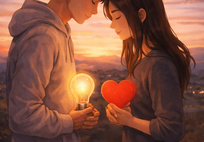 حين نحب بعقل وقلب معًا