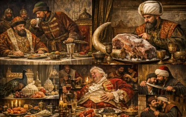  عندما تتحول المائدة إلى عرش: أغرب عادات الملوك في الطعام