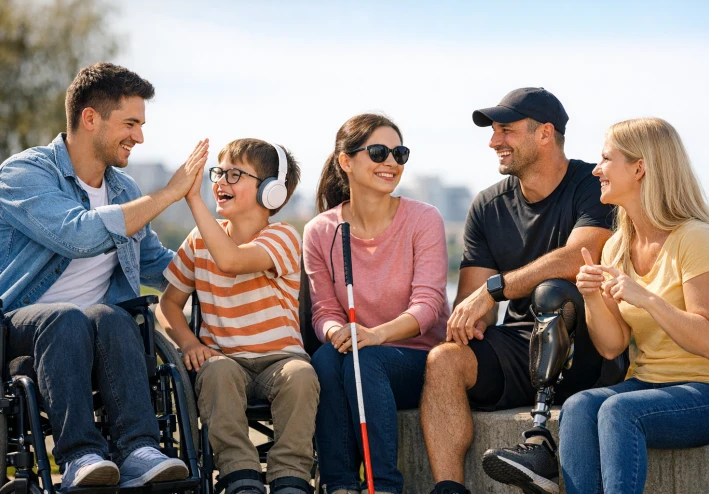 الاهتمام بذوي الاحتياجات الخاصة . تفصيل