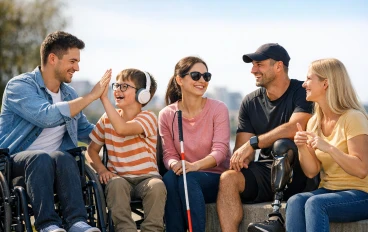 الاهتمام بذوي الاحتياجات الخاصة . تفصيل 