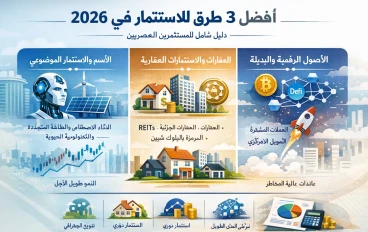 افضل 3 طرق للاستثمار في سنه 2026