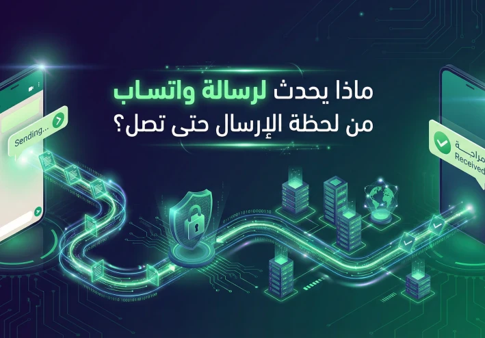 ماذا يحدث عندما ترسل رسالة عن طريق الواتساب؟
