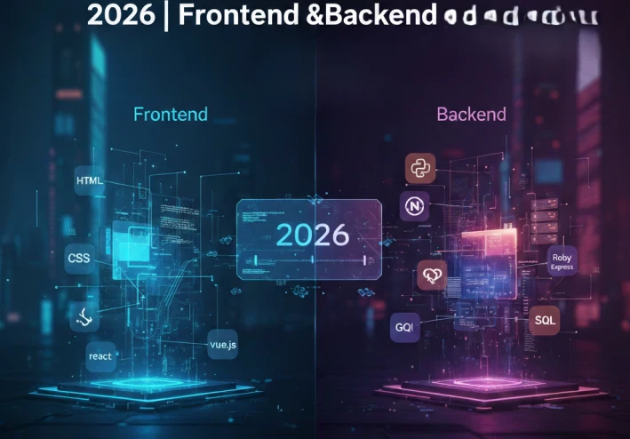 أشهر لغات البرمجة لتصميم المواقع في 2026 | Frontend وBackend (دليل شامل)