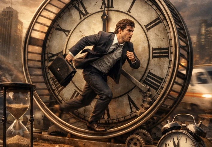 لماذا نشعر أننا متأخرون دائمًا؟ القلق الوجودي وضغط الزمن في الحياة المعاصرة