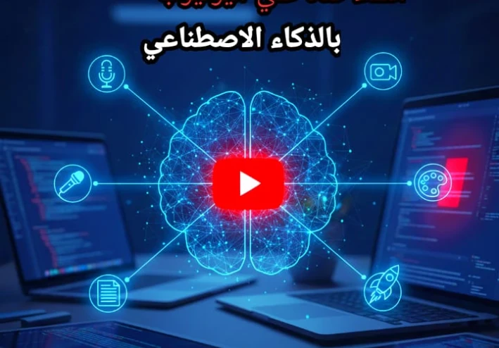 افتح  قناة علي يوتيوب كاملة بالذكاء الاصطناعي بدون  (كاميرات أو احهزت تسجيل)