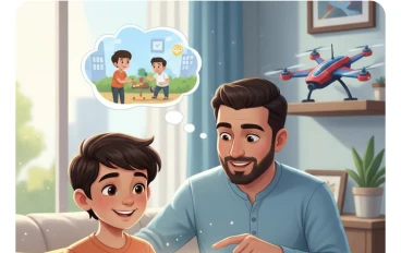 قصة: مغامرة سيف في "مدينة المال الرقمية"