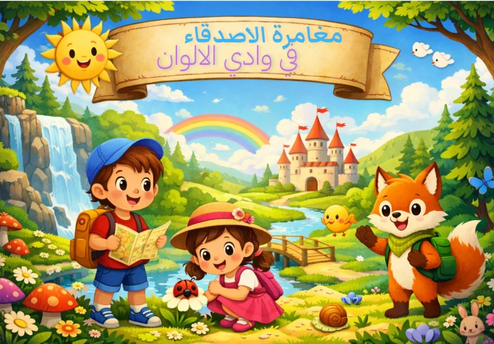 مغامرة الاصدقاء في وادي الالوان