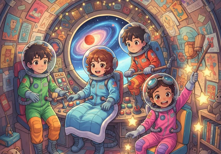 أطفال الفضاء يحلمون بالذهاب الى المريخ