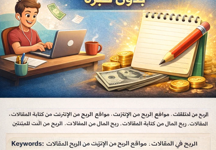 أفضل 5 مواقع تدفع لك مقابل كتابة المقالات بدون خبرة