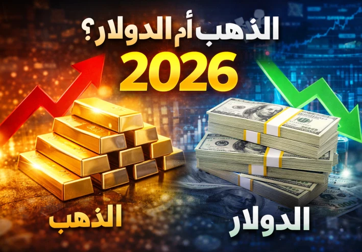 الذهب والدولار في 2026: لماذا يقف الجميع حائرًا بين الادخار والمخاطرة؟
