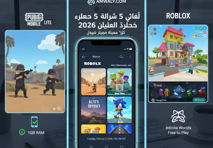 افضل 5 العاب الكترونيه على الهاتف 2026