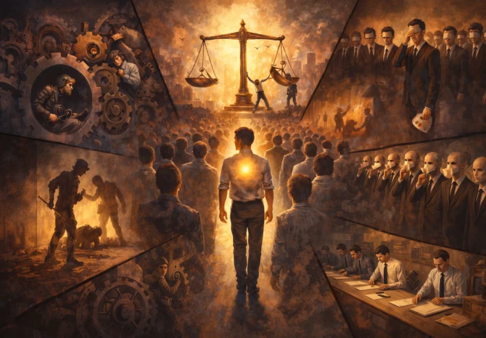 كيف تحافظ على ضميرك وسط الظلم؟ المسؤولية الأخلاقية للفرد في مجتمع غير عادل