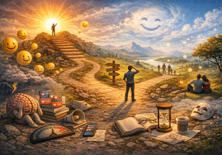 هل السعادة هدف أم أثر جانبي لحياة ذات معنى؟