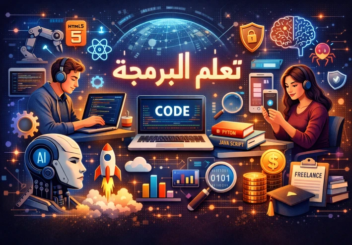 تعلم البرمجة من الصفر إلى الاحتراف في 2026: أهم الأنواع وأفضل المواقع المجانية لبدء طريقك نحو الربح من الإنترنت