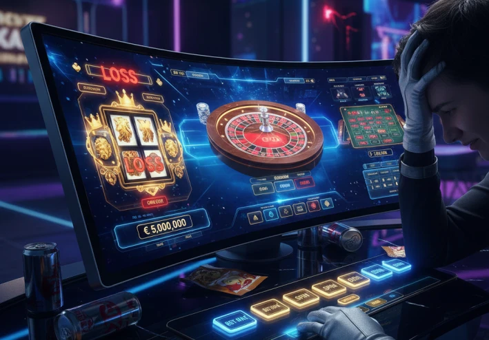 القمار الالكتروني و تاثيرة