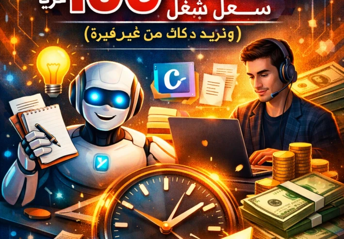 أدوات ذكاء اصطناعي مجانية هتوفر عليك 100 ساعة شغل شهريًا (وتزود دخلك من غير خبرة)