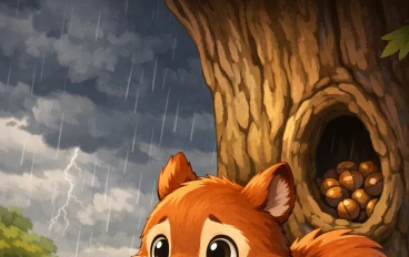 سرّ البستان العجيب: ماذا حدث عندما رفض السنجاب المشاركة؟ 🐿️🌰