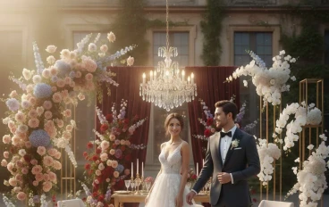 حكاية حب في كل تفصيلة: دليلك الشامل لاختيار ديكور زفاف أحلامك