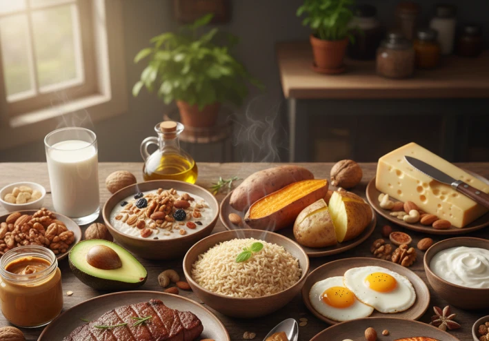 افضل الأطعمة الصحية التي سوف تزيد من وزنك 