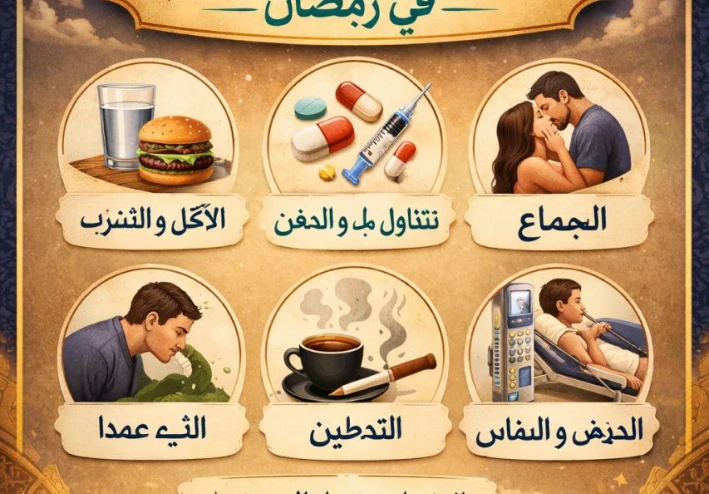 مبطلات الصيام فى رمضان