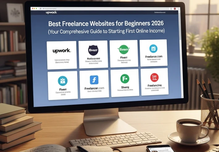 أفضل مواقع العمل الحر للمبتدئين 2026 (دليل شامل لبدء أول دخل أونلاين)