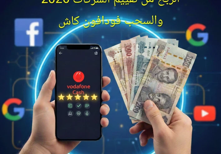 سحبت 1500 جنيه في يوم! ثغرة الربح من تقييم الشركات 2026 والسحب فودافون كاش.