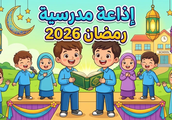 إذاعة مدرسية كاملة عن رمضان 2026 بفقرات جاهزة ومميزة