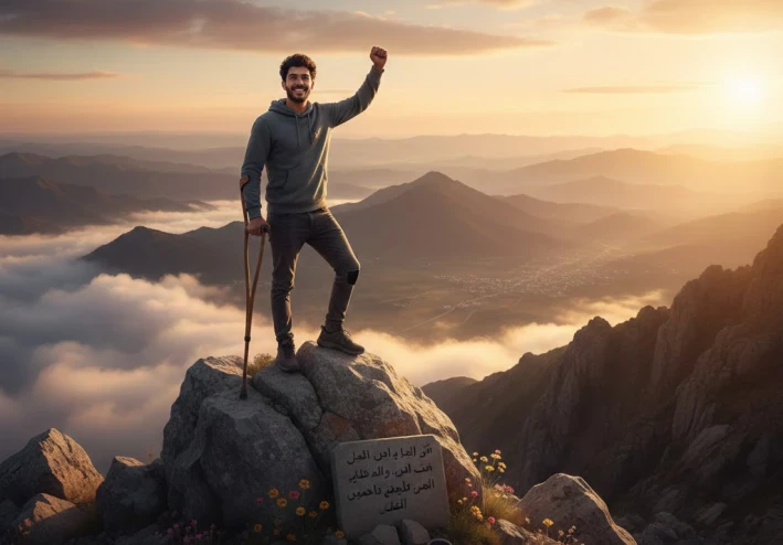 صدى الأمل: حين تُزهر الروح من شقوق الصخر