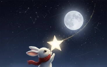 الأرنب لوزة والنجمة الضائعة