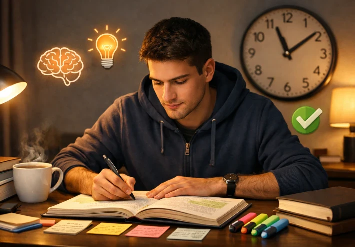 طرق بسيطة للمذاكرة والحفظ بسرعة في ليالي الامتحانات